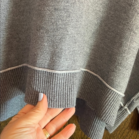 Pilcro Anthropology Heather Gray Oaklyn Crewneck Sweatshirt size M - Picture 6 of 10